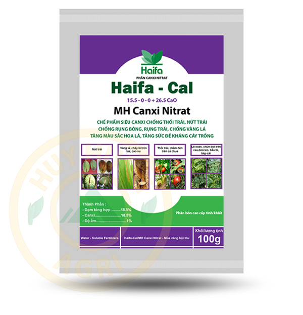 Haifa-Cal (15.5-0-0+26.5CaO) - 100g (200 gói/bao)