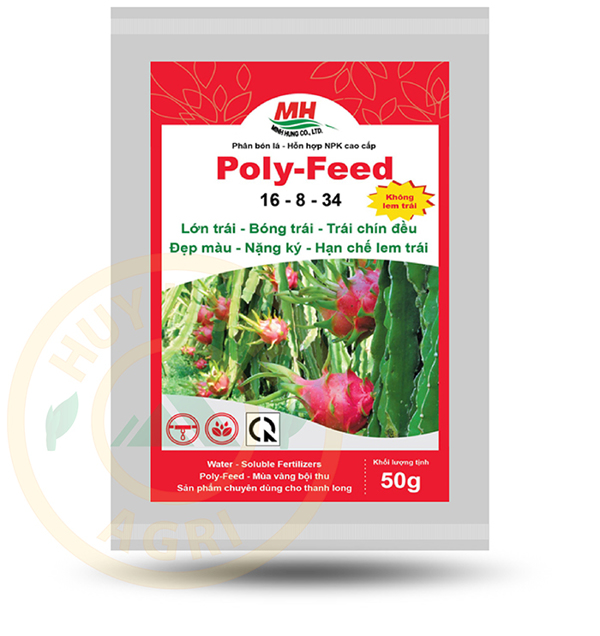 Poly-Feed (16-8-34+ME) - 50g (300gói/bao)
