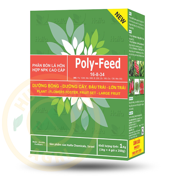 Poly-Feed (16-8-34+ME) - 1kg (4 gói 250g/hộp)