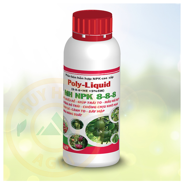 Poly Liquid (8-8-8+ME+5%SWE) - 1 lít (12 chai/thùng)